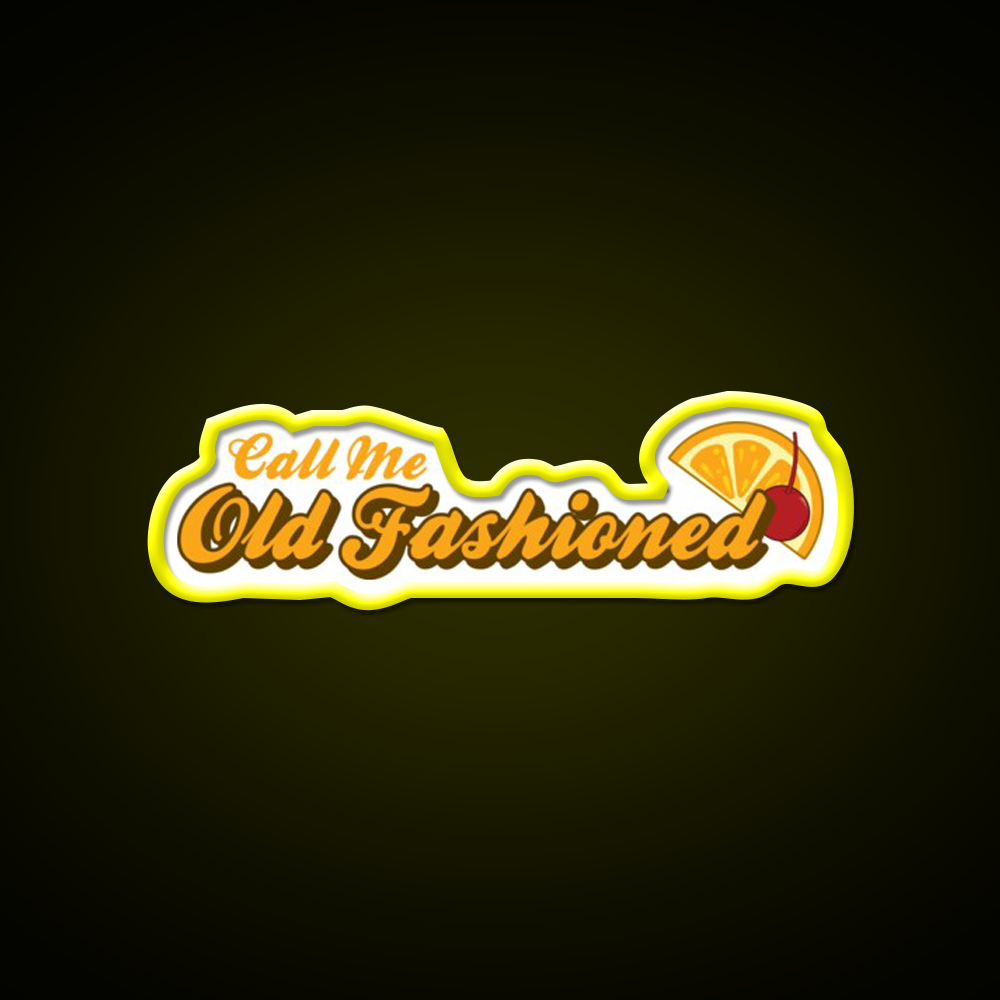 Call Me Old Fashioned Orange Cherry Cocktail Bar Decor Led Neon Sign Rgb Color - LED neon sign view 7