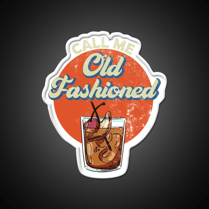 Call Me Old Fashioned Whiskey Gear Whiskey Drink Bar Led Neon Sign Rgb Color - Shineneon