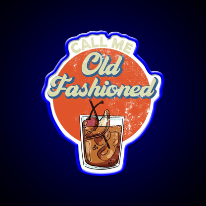 Call Me Old Fashioned Whiskey Gear Whiskey Drink Bar Led Neon Sign Rgb Color - Shineneon