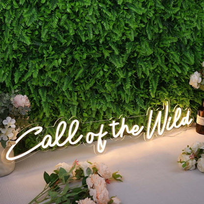 Call Of The Wild Yellow Led Neon Sign - Shineneon