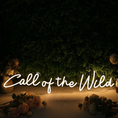 Call Of The Wild Yellow Led Neon Sign - Shineneon