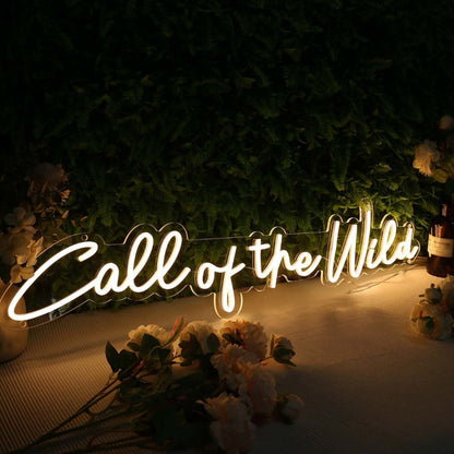 Call Of The Wild Yellow Led Neon Sign - Shineneon