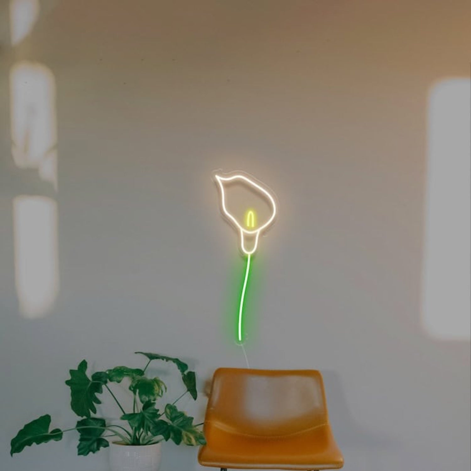 Calla Lily Easter Led Neon Sign Wall Art | Shineneon