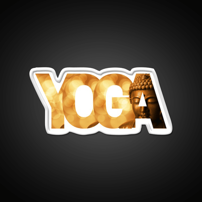 Calm Buddha Yoga Led Neon Sign For Wellness Space Rgb Color - Shineneon