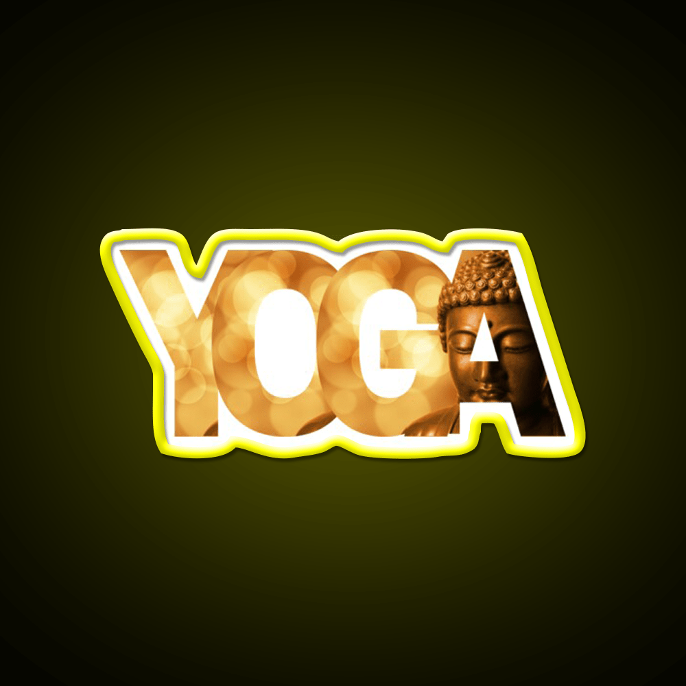 Calm Buddha Yoga Led Neon Sign For Wellness Space Rgb Color - Shineneon