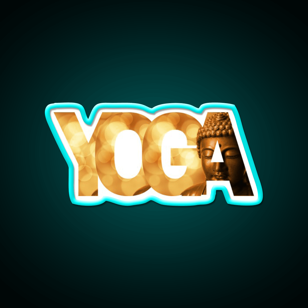 Calm Buddha Yoga Led Neon Sign For Wellness Space Rgb Color - Shineneon