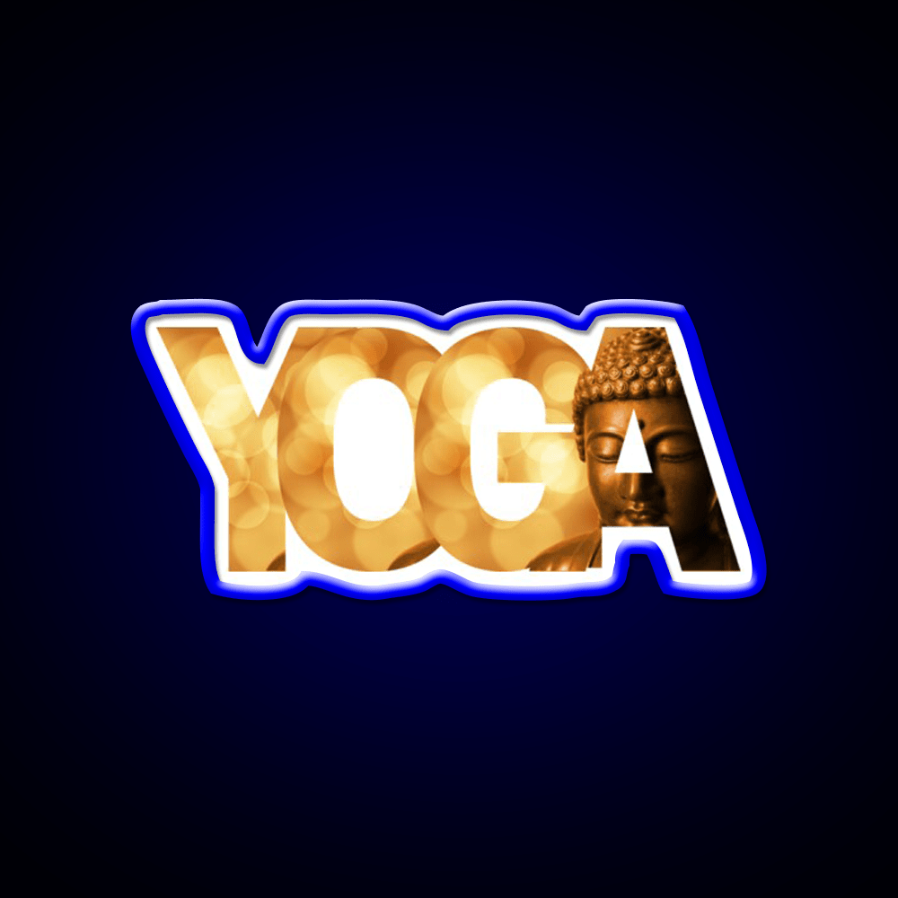 Calm Buddha Yoga Led Neon Sign For Wellness Space Rgb Color - Shineneon