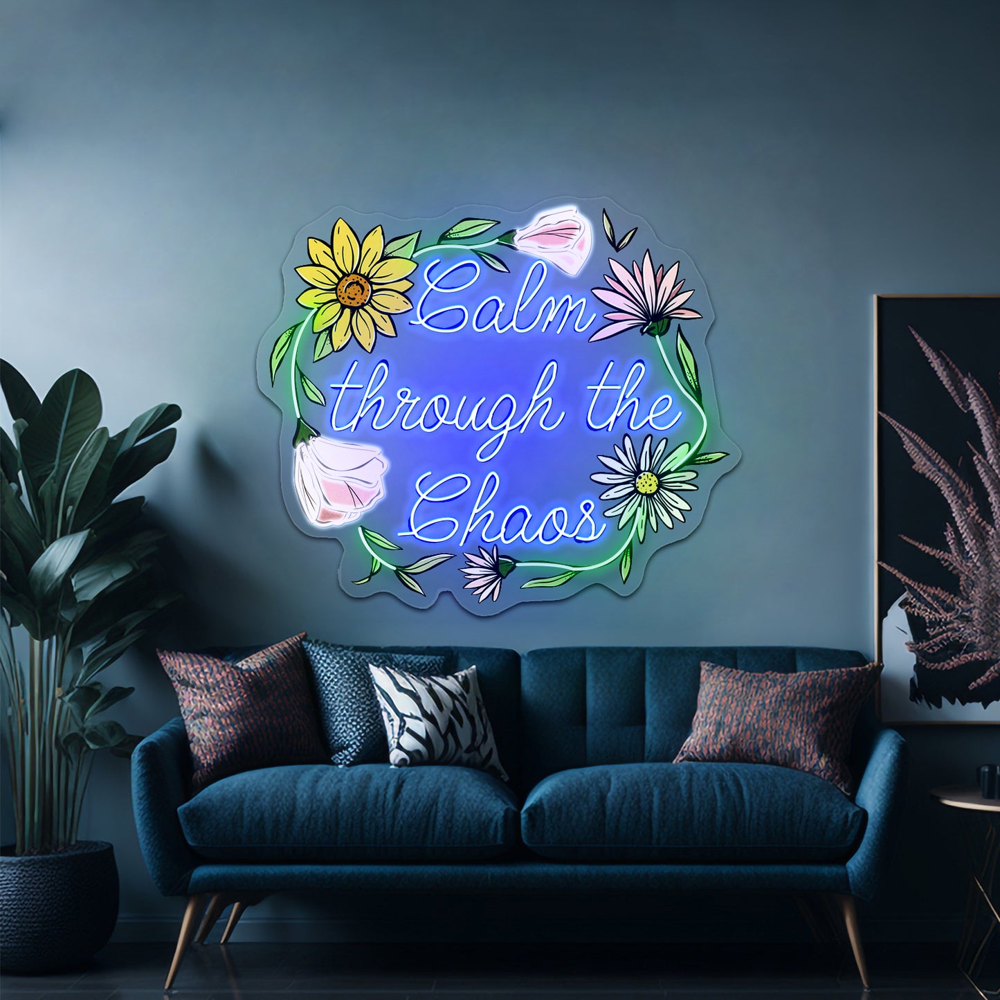 Calm Through The Chaos Neon Signs for home