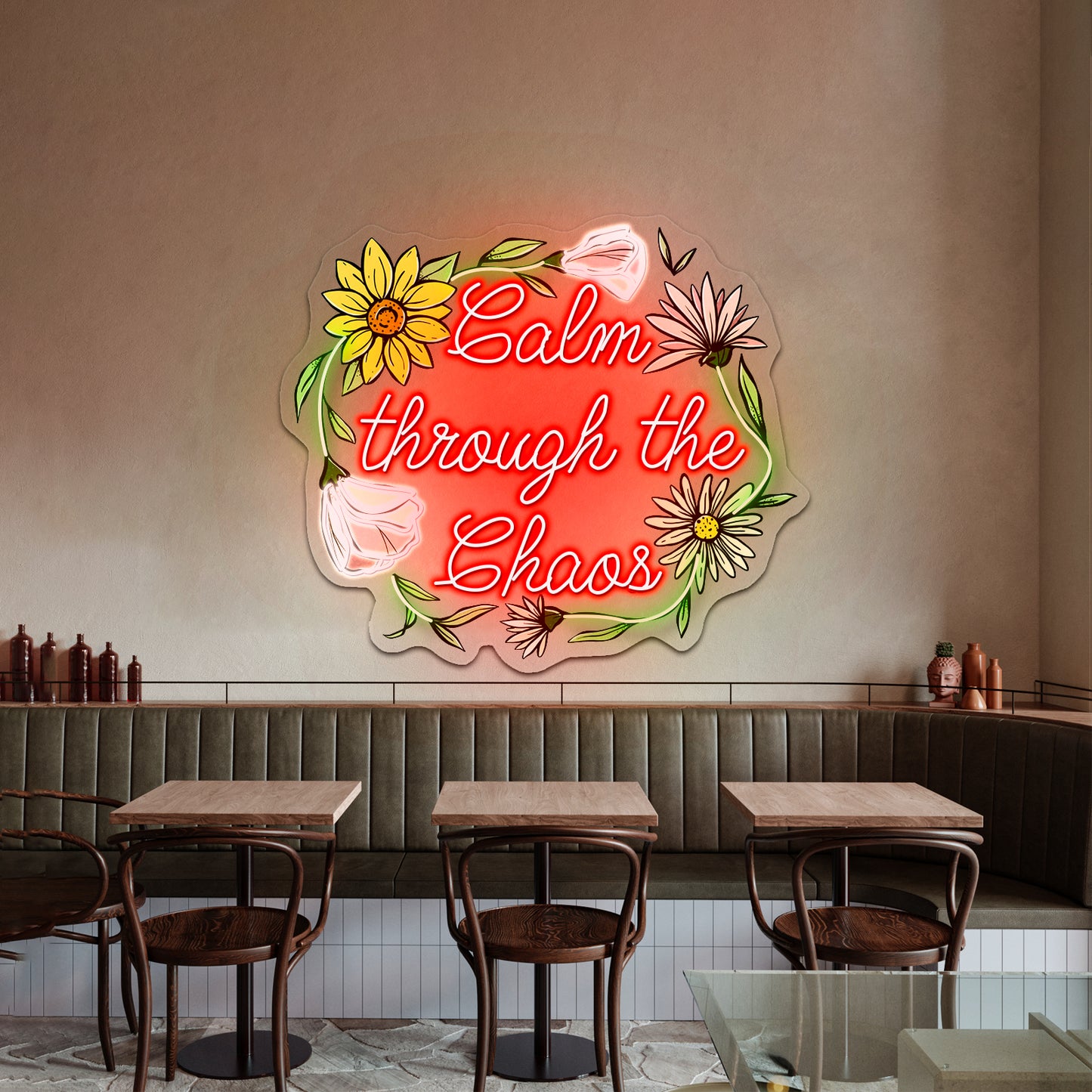 Calm Through The Chaos Neon Signs for home