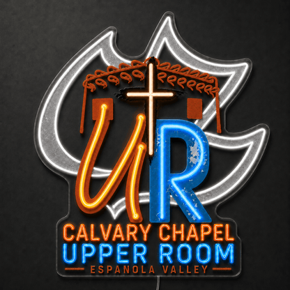 CALVARY CHAPEL UPPER ROOM Custom LED Neon Sign - Shineneon