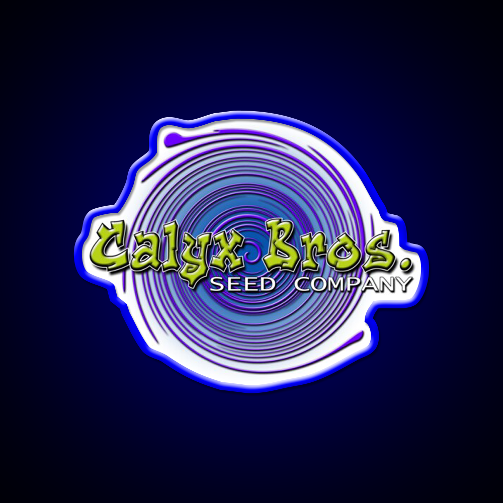Calyx Bros Seed Co Logo Hemp Inspired Green Leaf Led Neon Sign Rgb Color - LED neon sign view 5
