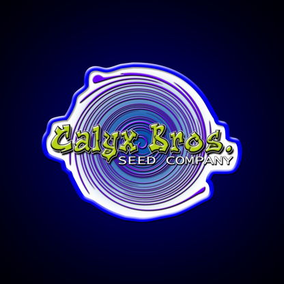 Calyx Bros Seed Co Logo Hemp Inspired Green Leaf Led Neon Sign Rgb Color - LED neon sign view 5