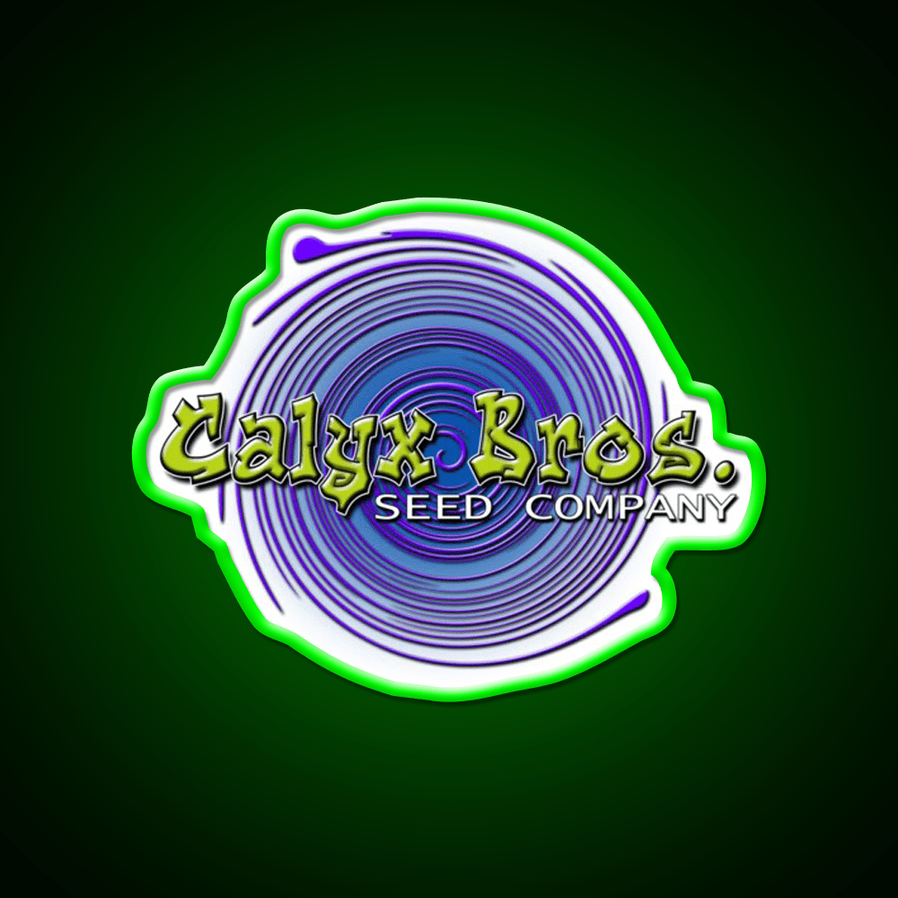 Calyx Bros Seed Co Logo Hemp Inspired Green Leaf Led Neon Sign Rgb Color - Shineneon