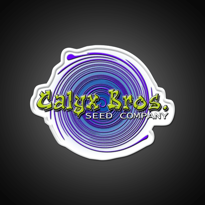 Calyx Bros Seed Co Logo Hemp Inspired Green Leaf Led Neon Sign Rgb Color - Shineneon