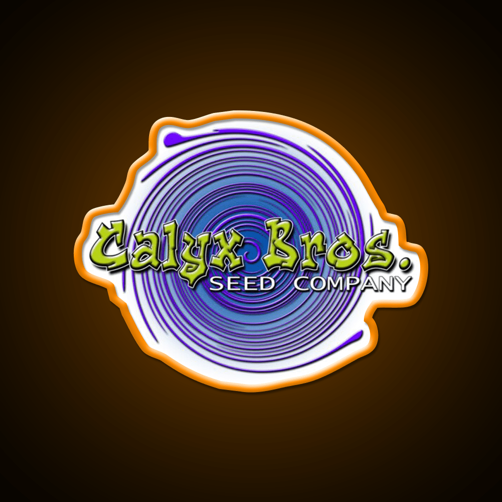Calyx Bros Seed Co Logo Hemp Inspired Green Leaf Led Neon Sign Rgb Color - Shineneon