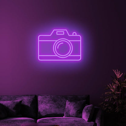 Camera Led Neon Sign Tribute To Photography And Visual Arts - Shineneon