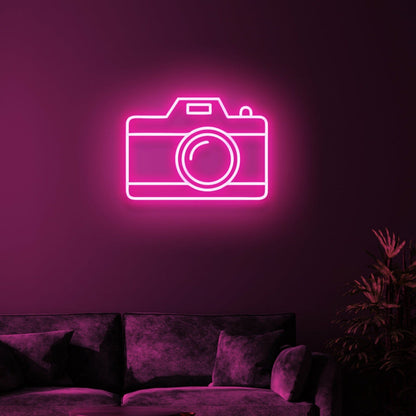 Camera Led Neon Sign Tribute To Photography And Visual Arts - Shineneon