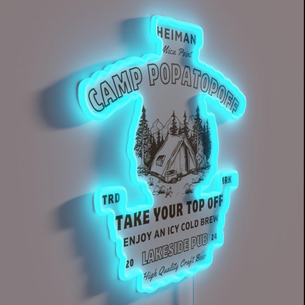 Camp Popatopoff Lakeside Pub Rgb Led Neon Sign - Shineneon