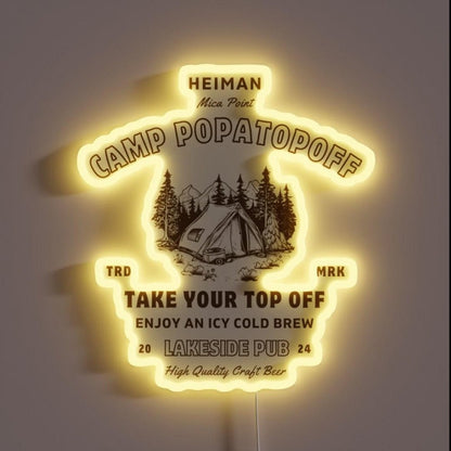 Camp Popatopoff Lakeside Pub Rgb Led Neon Sign - Shineneon