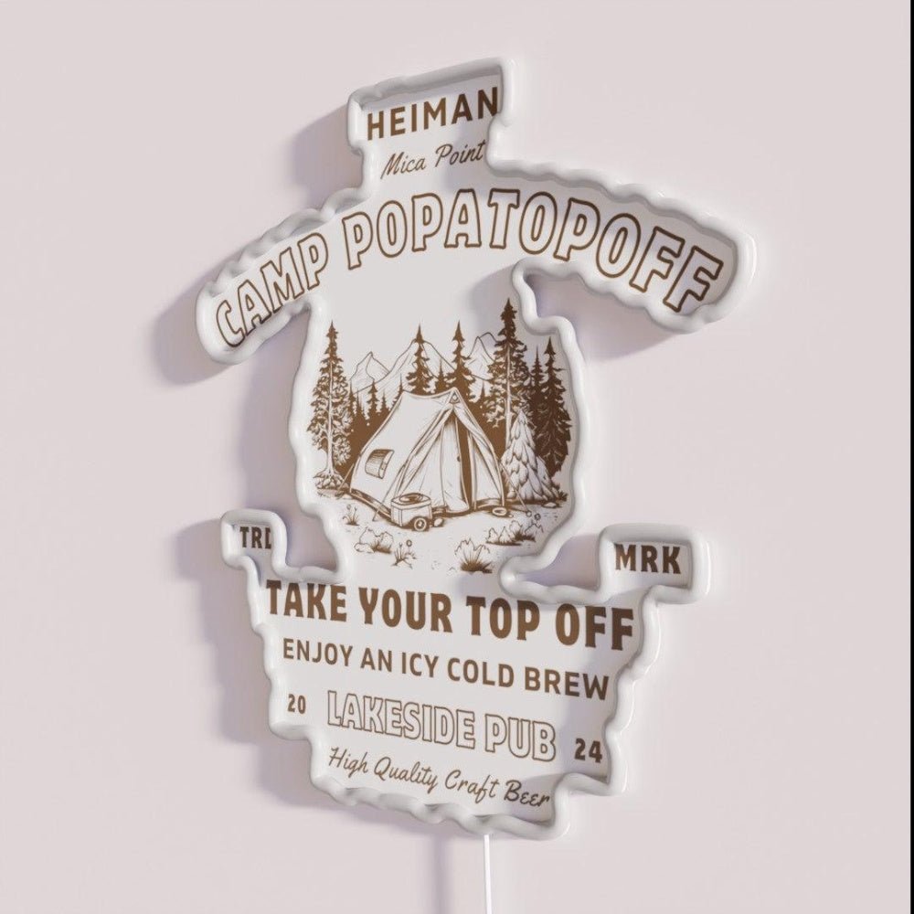 Camp Popatopoff Lakeside Pub Rgb Led Neon Sign - Shineneon