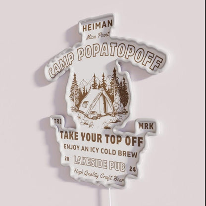 Camp Popatopoff Lakeside Pub Rgb Led Neon Sign - Shineneon