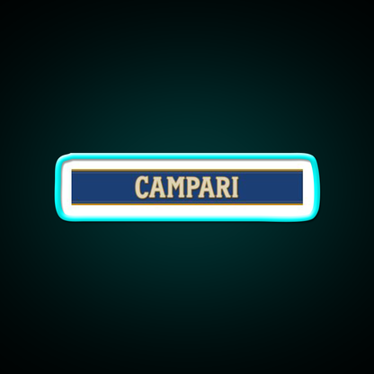 Campari Monogram Cocktail Bar Decor Led Neon Sign Rgb Color - Size and dimension reference