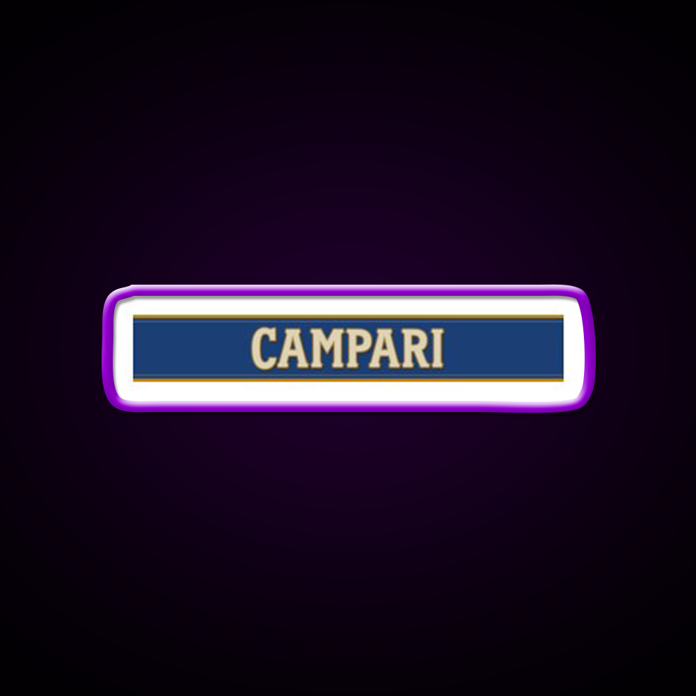 Campari Monogram Cocktail Bar Decor Led Neon Sign Rgb Color - LED neon sign view 9