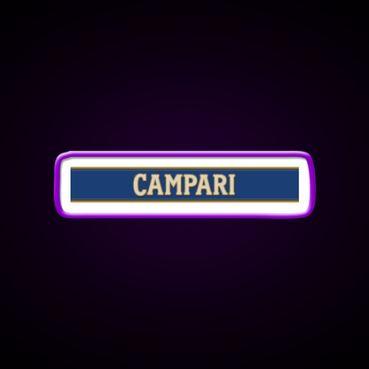 Campari Monogram Cocktail Bar Decor Led Neon Sign Rgb Color - LED neon sign view 9