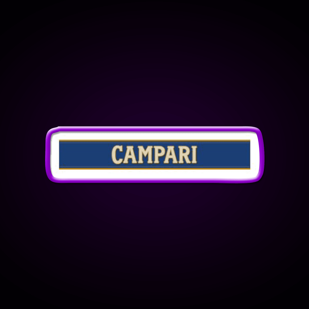 Campari Monogram Cocktail Bar Decor Led Neon Sign Rgb Color - Shineneon