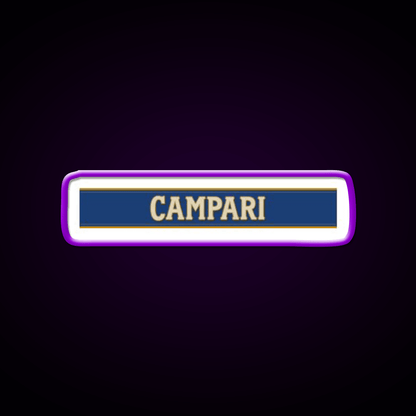 Campari Monogram Cocktail Bar Decor Led Neon Sign Rgb Color - Shineneon