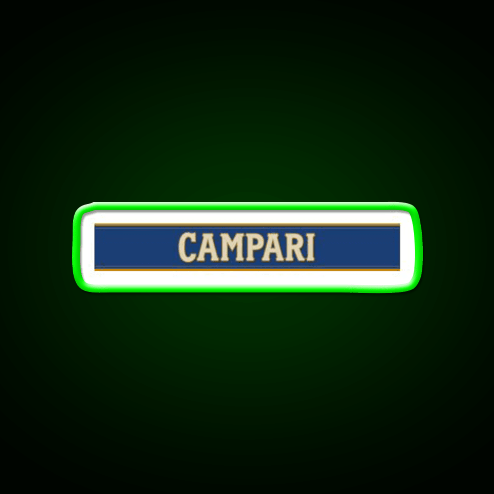 Campari Monogram Cocktail Bar Decor Led Neon Sign Rgb Color - Shineneon