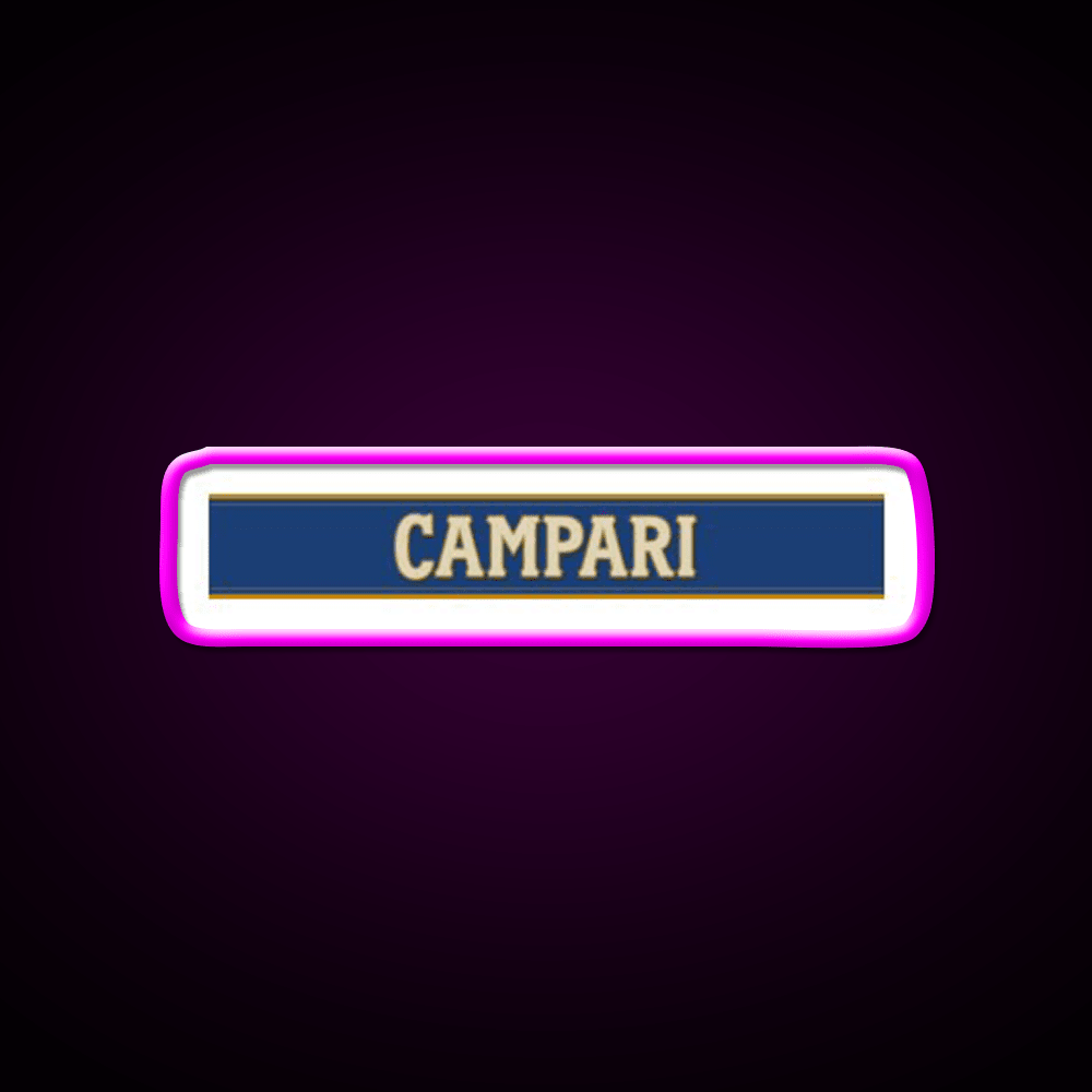 Campari Monogram Cocktail Bar Decor Led Neon Sign Rgb Color - Shineneon