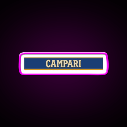 Campari Monogram Cocktail Bar Decor Led Neon Sign Rgb Color - Shineneon