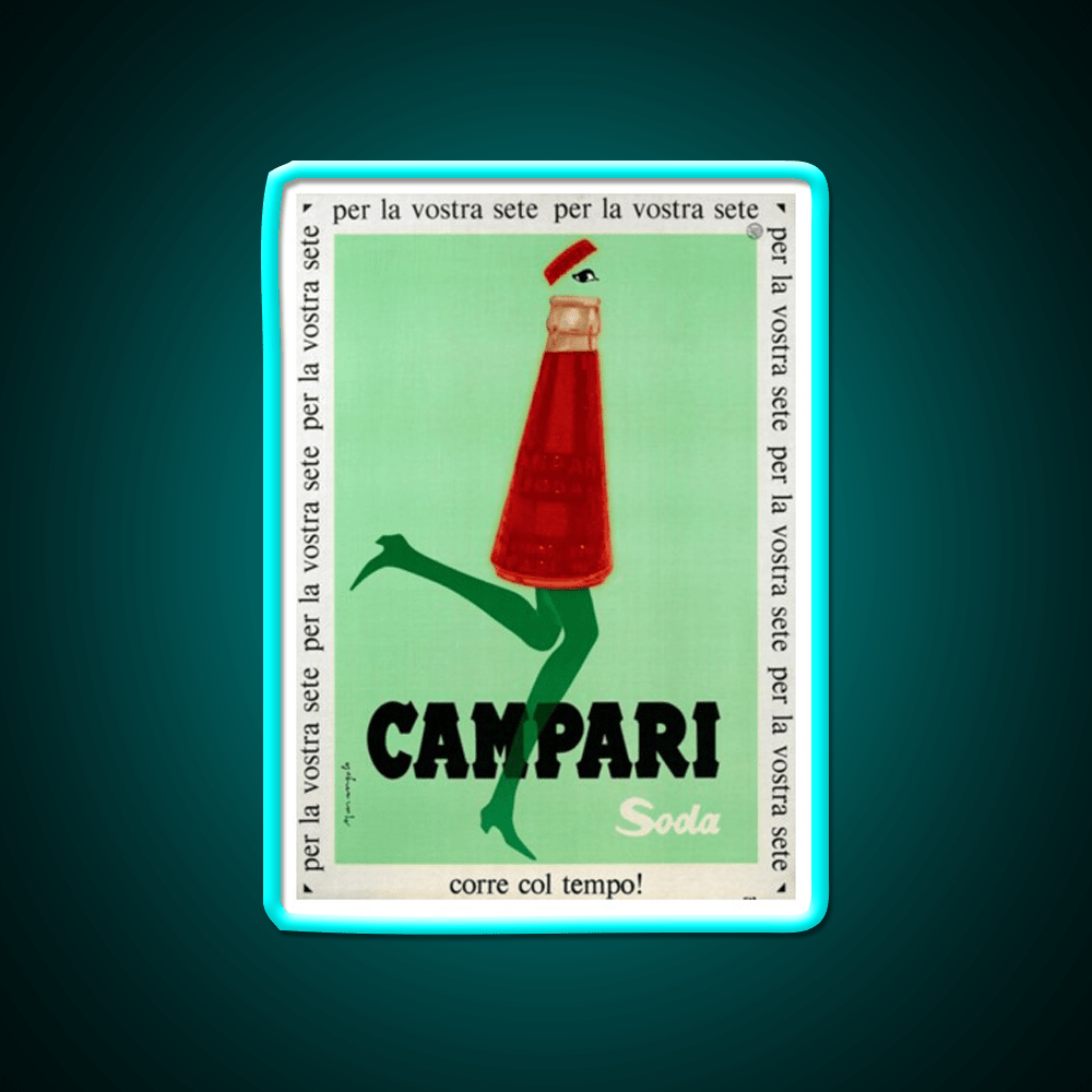 Campari Print Cocktail Bar Decor Led Neon Sign Rgb Color - Shineneon