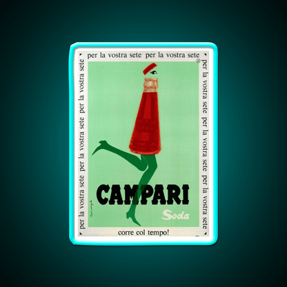 Campari Print Cocktail Bar Decor Led Neon Sign Rgb Color - Shineneon