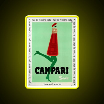 Campari Print Cocktail Bar Decor Led Neon Sign Rgb Color - Shineneon