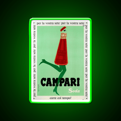 Campari Print Cocktail Bar Decor Led Neon Sign Rgb Color - Shineneon