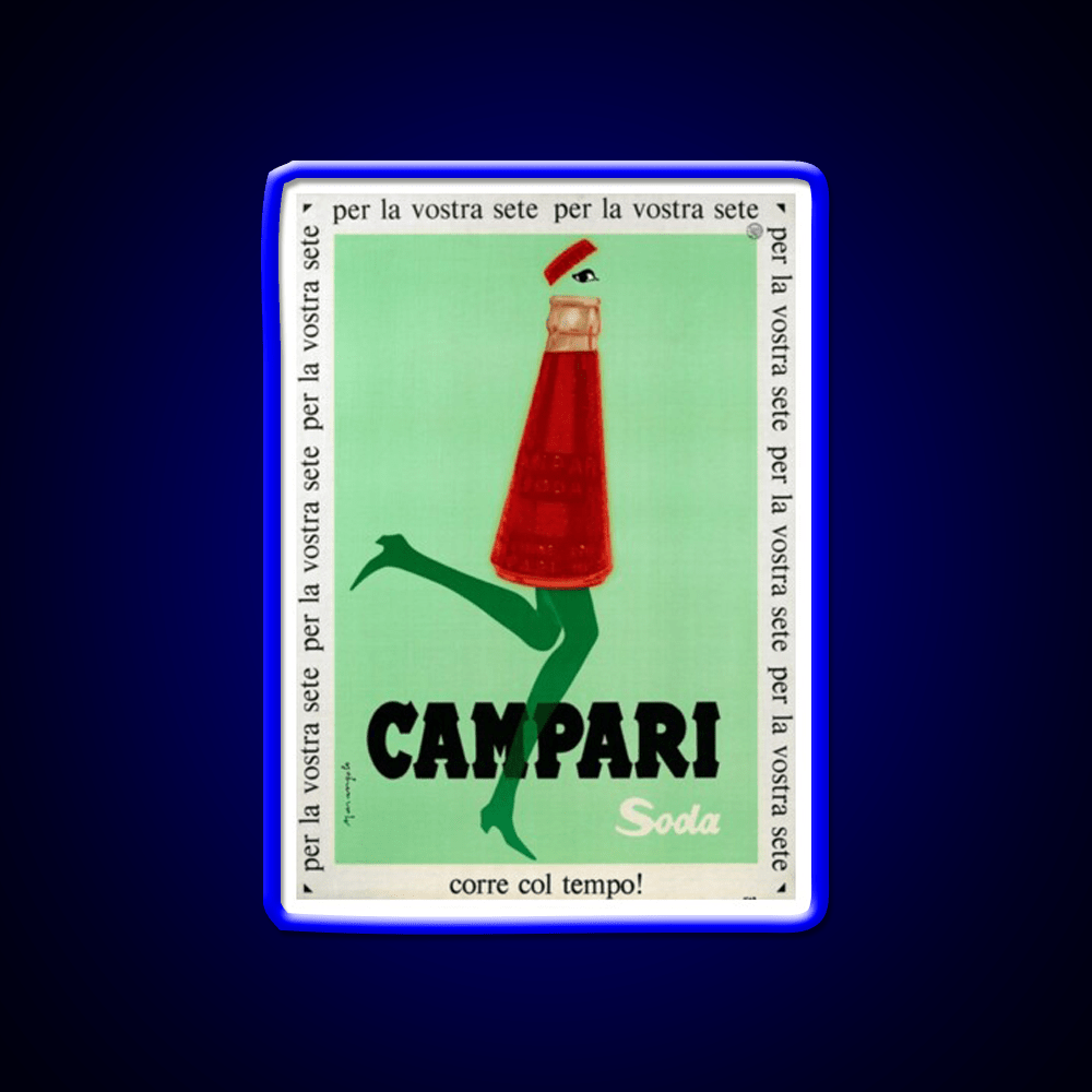Campari Print Cocktail Bar Decor Led Neon Sign Rgb Color - Shineneon