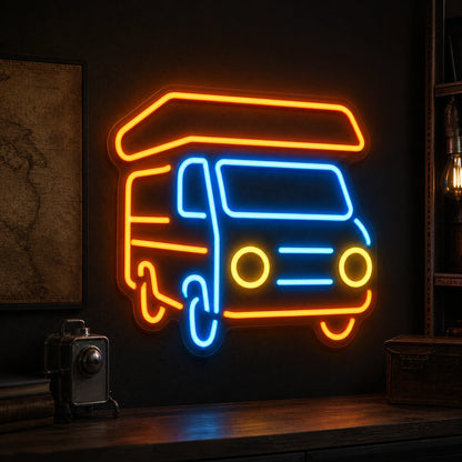 Camper Van Vintage LED Neon Sign high-converting product image