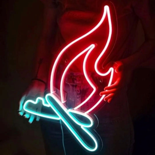 Campfire Bonfire Led Sign Business Neon Sign