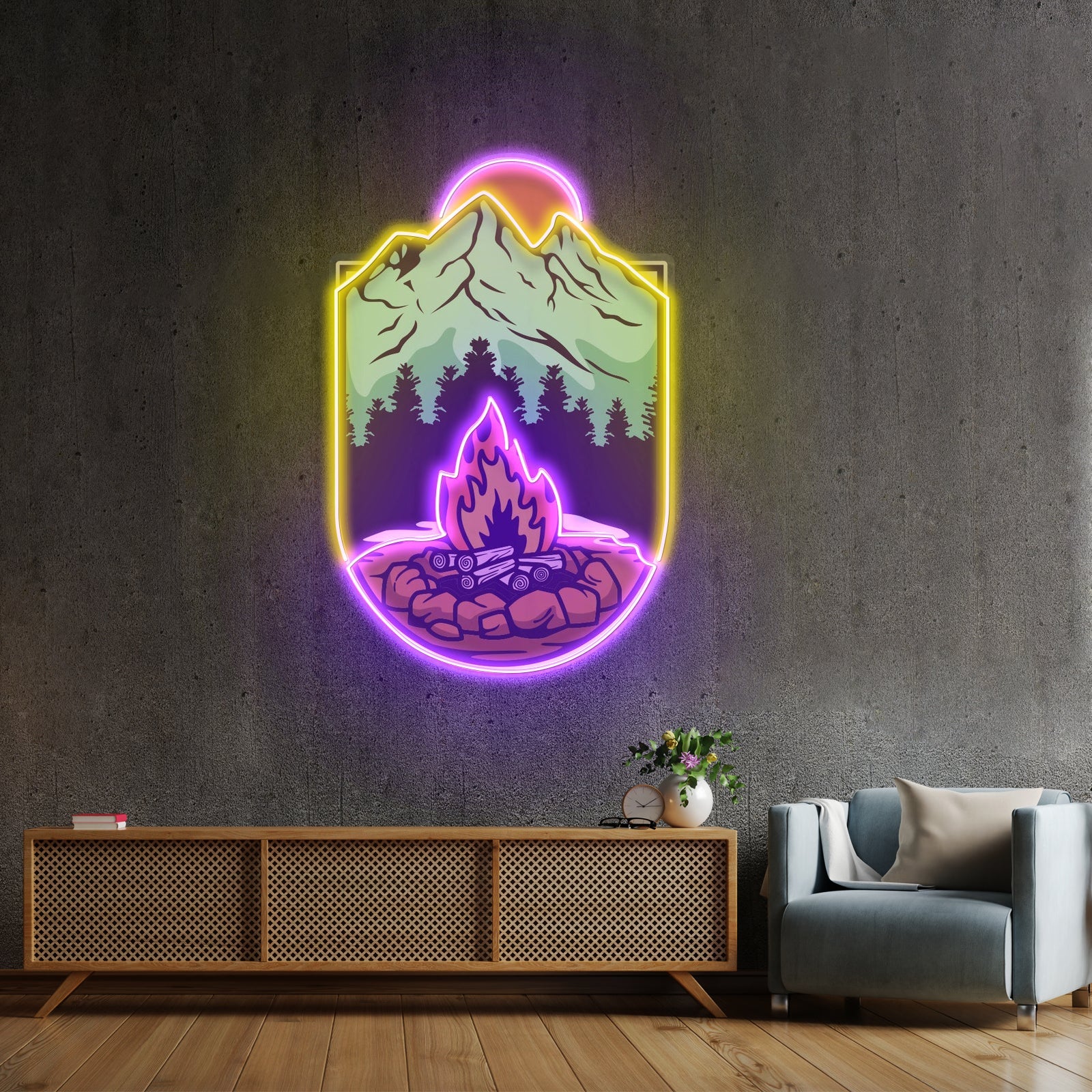 Campfire Led Neon Sign Light Custom Led Signs - Shineneon