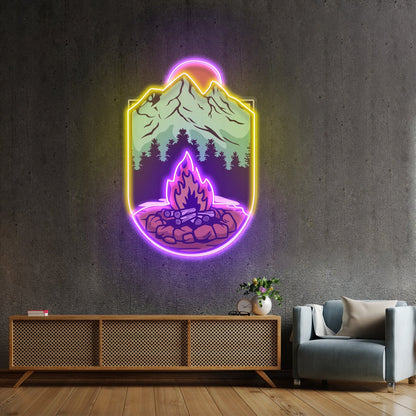 Campfire Led Neon Sign Light Custom Led Signs - Shineneon