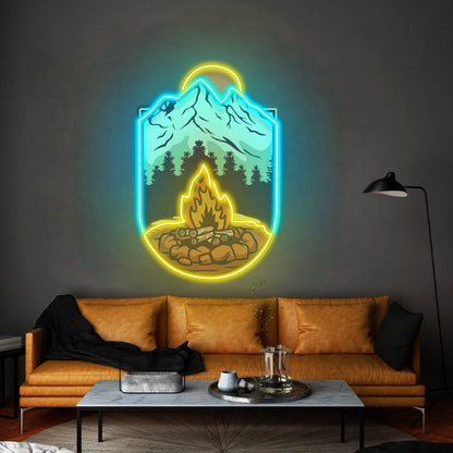Campfire Led Neon Sign Light Custom Led Signs - Shineneon