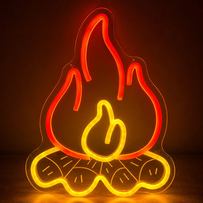 Campfire Logs LED Neon Sign main product image