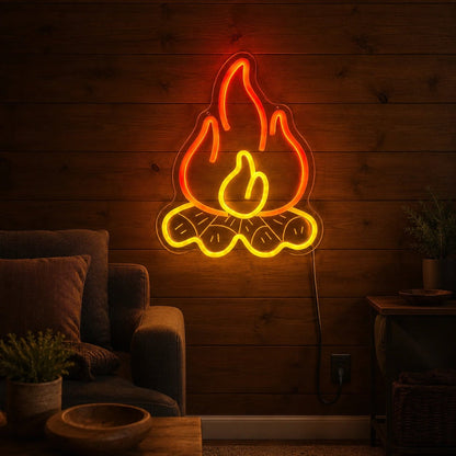 Campfire Logs LED Neon Sign - Shineneon