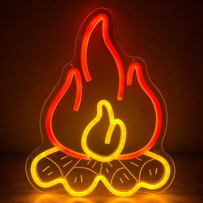 Campfire Logs LED Neon Sign - Shineneon