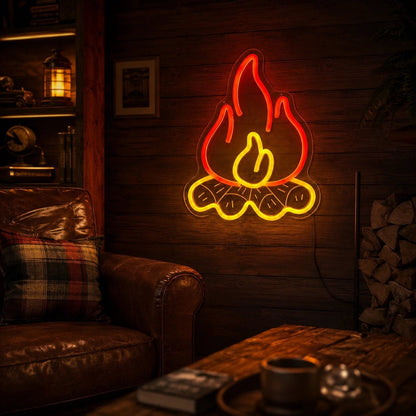 Campfire Logs LED Neon Sign - Shineneon