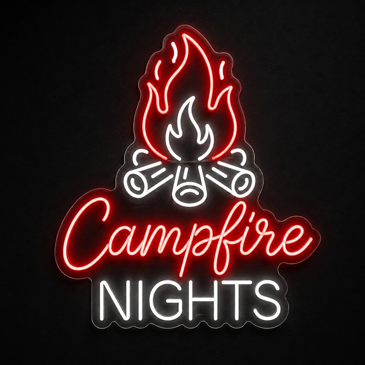 Campfire Nights Vintage LED Neon Sign main product image