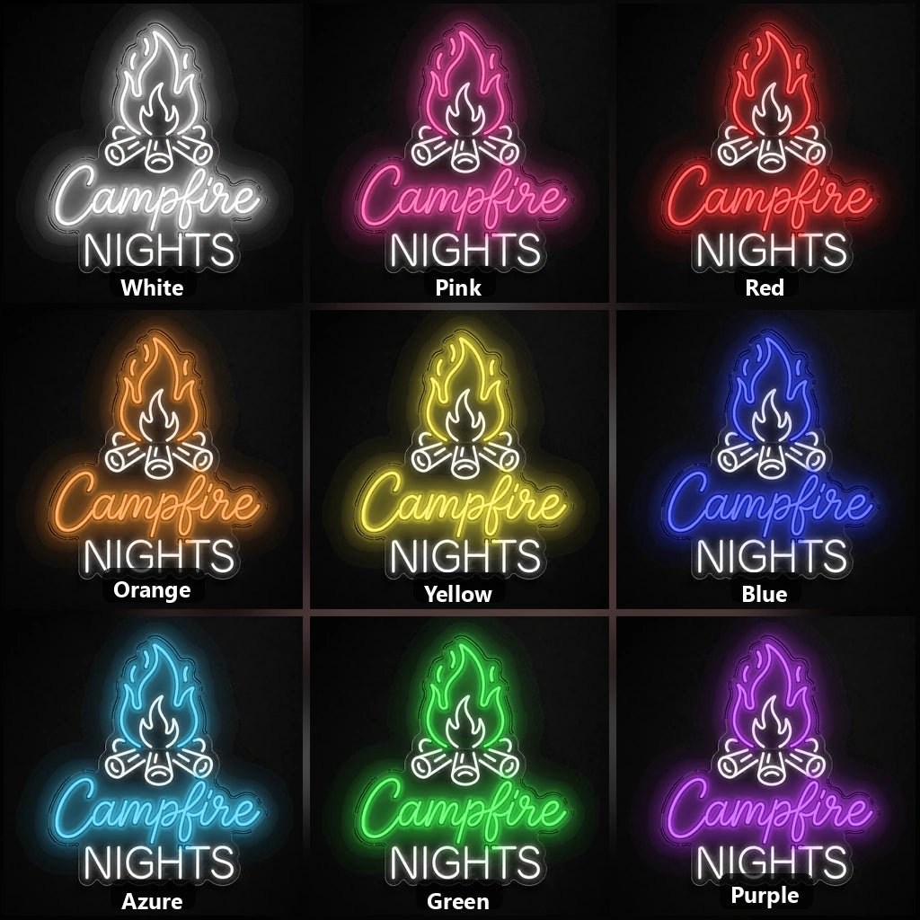 Campfire Nights Vintage LED Neon Sign - Shineneon