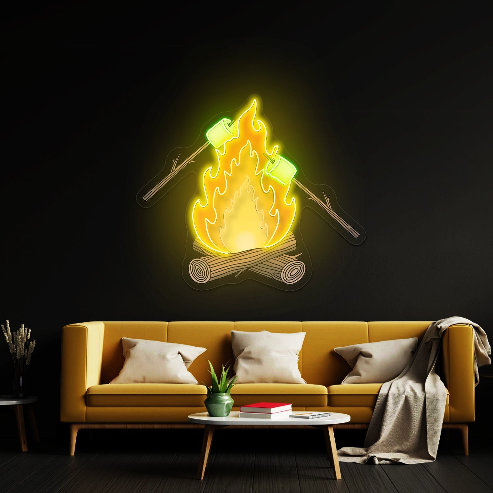 Campfire Smores Neon Signs For Outdoor Decor - Shineneon